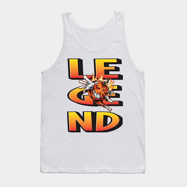 Legend Halloween Havoc The Man The Myth The Pumpkin Bodybuilder Powerlifter Tank Top by chaseoscar